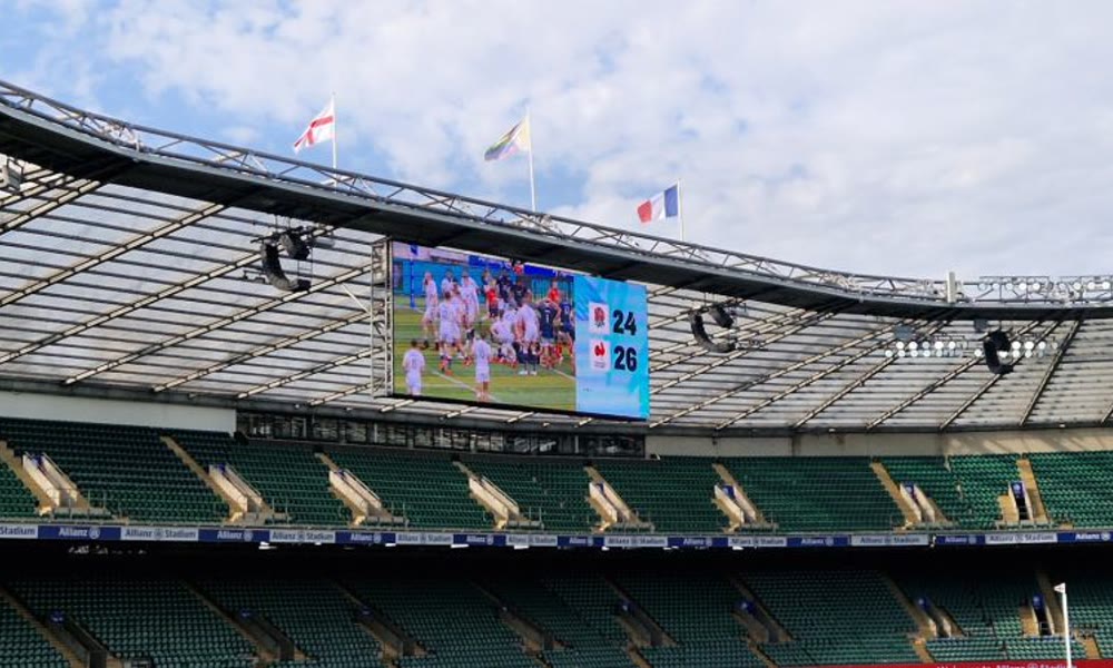 Live match coverage at Twickenham delivered by Limitless Broadcast