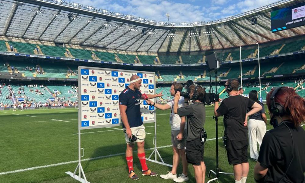 Limitless Broadcast team delivering coverage for the RFU at Twickenham
